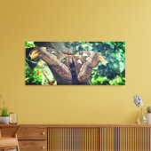 Atlas Moth Canvas Afdruk (Insitu (Woonkamer))