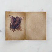 Atlas Moth Fairy Horse Feestdagen Kaart (Binnen)