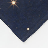 Atlas Moth Night Sky Cosmos Moon Phase | Boho Art Fleece Deken (Hoek)