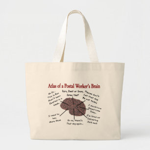 Atlas of a Postal Worker's Brain Grote Tote Bag