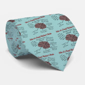 Atlas of a Postal Worker's Brain Stropdas (Opgerold)