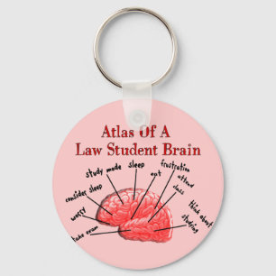 Atlas of Law Student Brain Sleutelhanger