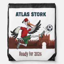 Atlas Ooievaar Marokko Voetbal 2026 Sport Mascotte