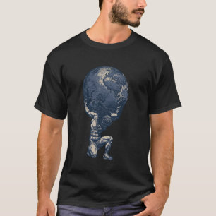 Atlas Oude Griekse Mythologie Griekse God Griekenl T-shirt