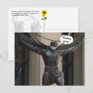 Atlas, Pensée pour toi - Carte postale H NYC