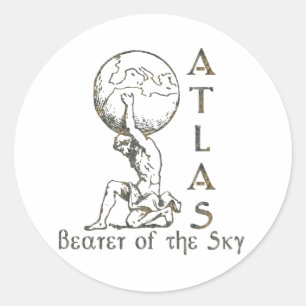 Atlas Ronde Sticker