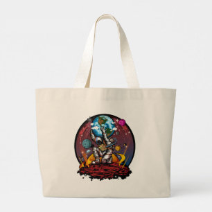 Atlas Ruimtevaarder Die de Aarde Epic Mars Melkweg Grote Tote Bag