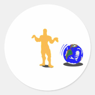 Atlas Shrugged Ronde Sticker