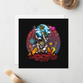 Atlas Space Man Notitiekaartje (Voorkant / Achterkant in situ)