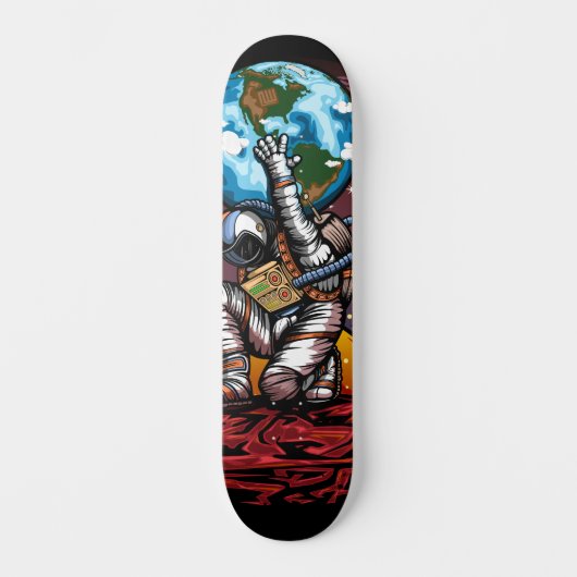 Atlas Space Man Skateboard (Voorkant)