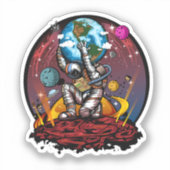 Atlas Space Man Sticker (Voorkant)