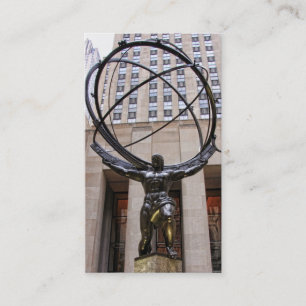 Atlas Statue, Rockefeller Center, NYC Visitekaartje
