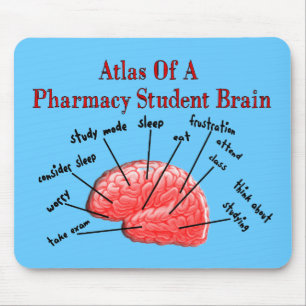Atlas van een Farmacie Student Brain Muismat