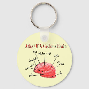 Atlas van een Golfbrein Sleutelhanger