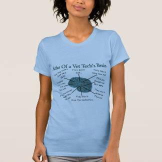 Atlas van het brein van Vet Tech T-shirt