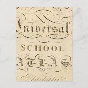 atlas voor de universele school briefkaart