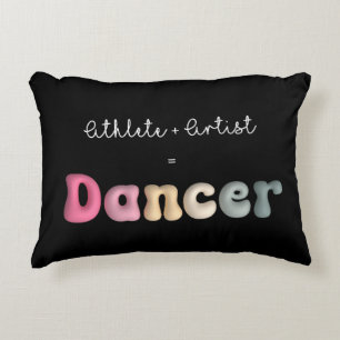 Atleet + Artiest = Dancer, Grappige gifT voor Danc Accent Kussen