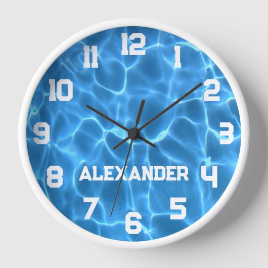 Atleet naam Aqua Blauw Zwembad (Voorkant)