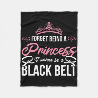 Atlete Karate Meisje Sparring Black Belt Vrouwen G Fleece Deken
