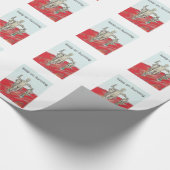 atleten, rennen, marathonraceontwerp cadeaupapier (Hoek)