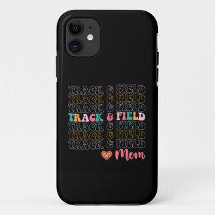 Atletiek Moeder Groovy Hardlopen Moederdag iPhone 11 Hoesje