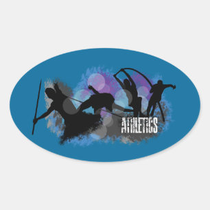 Atletiek Ovale Sticker