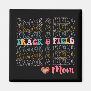 Atletiekmoeder Groovy Hardlopen Moederdag Magneet