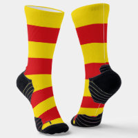 Atletische crewsok met vlag van Catalonië