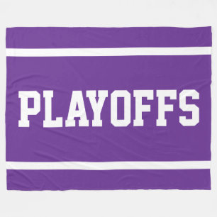 Atletische PLAY-OFFS Witte Strepen Op Konings Paar Fleece Deken