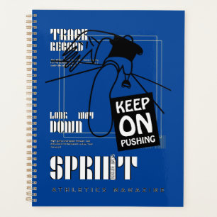 Atletische Sport blijven duwen Planner