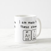 Atli tasse de nom de table périodique (Devant droit)