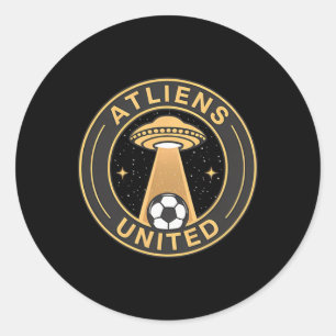 Atliens United, 404 United Atlanta Voetbalfan Jers Ronde Sticker