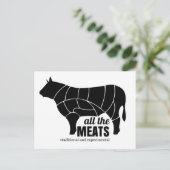 ATM - Carte postale Badge Beefy (Debout devant)