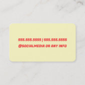 ATM-machine Visitekaartje (Achterkant)