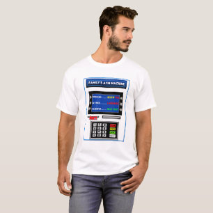 ATM T-SHIRT van FAMILIE - HUMOR - MACHINE EN KAART