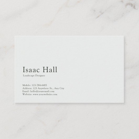 atmosferisch nevelig bospad visitekaartje (Achterkant)