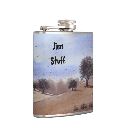 atmosferisch schilderachtig najaarslandschap heupfles (Rechts)