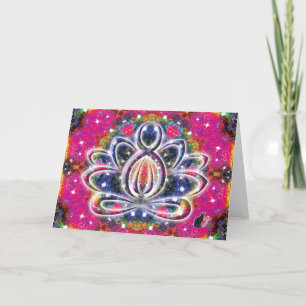 Atmosferisch Zen Lotus Kaart