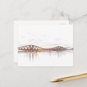 Atmosferische Forth Bridge Kunstwerk Briefkaart
