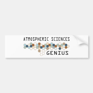 Atmosferische wetenschappen Genius Bumpersticker