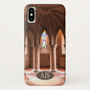 Atmosferische zandstenen pilaren & gebrandschilder iPhone x hoesje