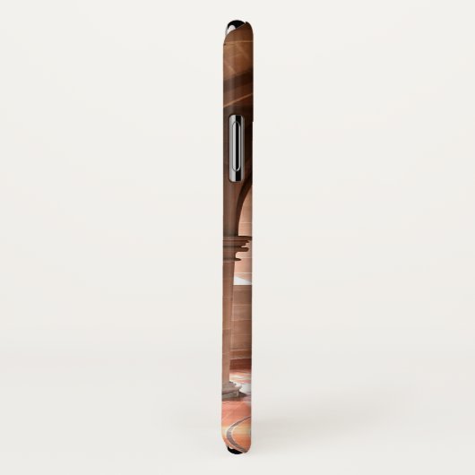 Atmosferische zandstenen pillars & Glas in lood. Case-Mate iPhone Case (Achterkant / rechts)