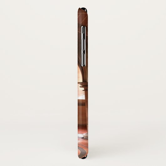 Atmosferische zandstenen pillars & Glas in lood. Case-Mate iPhone Case (Achterkant/links)