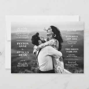 Atmosphère Faire-part de mariage photo moderne
