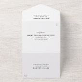 Atmosphère tout en un Faire-part de mariage avec R (Dehors)