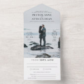 Atmosphère tout en un Faire-part de mariage avec R (À l'intérieur)