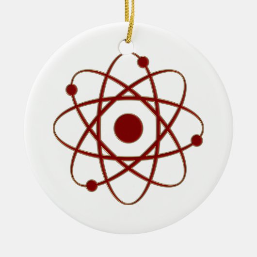 Atom (005a) keramisch ornament (Voorkant)