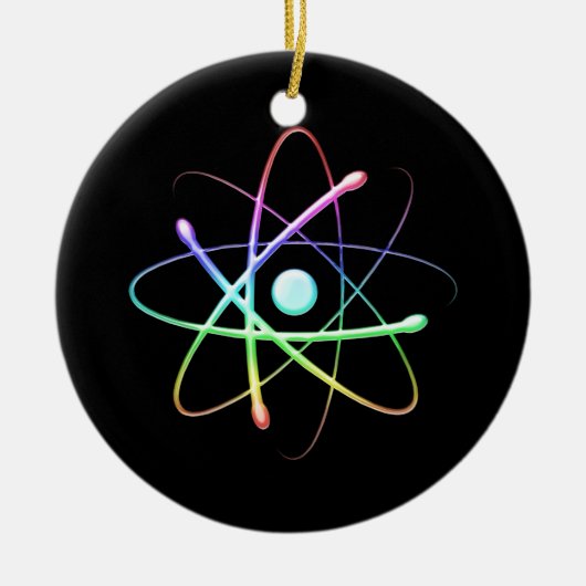 Atom (008) keramisch ornament (Voorkant)