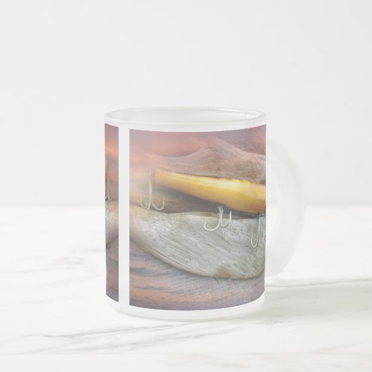 Atom A40 zout water Vist Lure Matglas Koffiemok (Voorkant rechts)