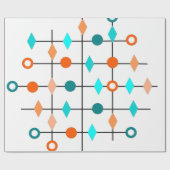 Atom Grid Cadeaupapier (Vlak)